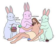 bunny easter egg jesus // 960x826 // 53KB