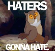 animation Bambi Friend_Owl haters haters_gonna_hate in_a_circle looping owl pacing // 300x282 // 388KB