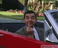 car convertable fuck_you middle_finger mr_bean red_car Rowan_Atkinson the_finger // 258x216 // 2.7MB